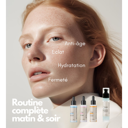 routine skincare hydratation acide hyaluronique base aqueuse